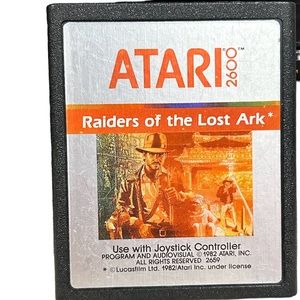 Vintage Atari 2600 Raiders Of The Lost Ark Video Game